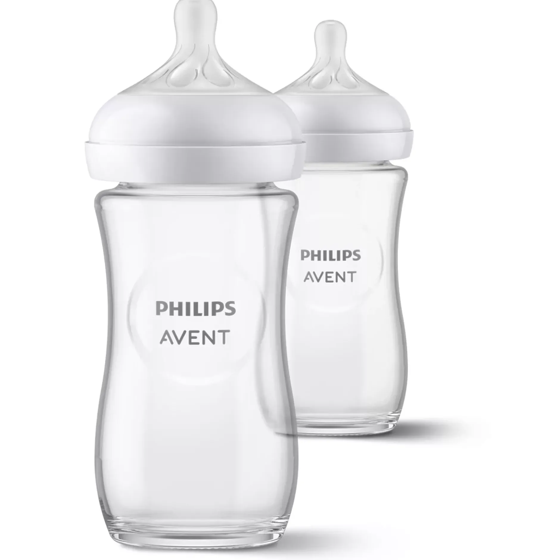 Biberons Verre*Philips AVENT Lot de 2 Biberons Natural en verre 3.0 240 ml de