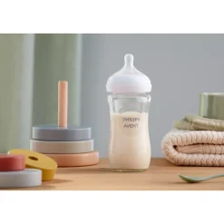 Biberons Verre*Philips AVENT Lot de 2 Biberons Natural en verre 3.0 240 ml de