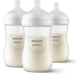 Biberons Pp (Polypropylène)*Philips AVENT Lot de 3 Biberons Natural 3.0 260 ml de