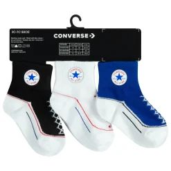 Chaussettes, Chaussons|Chaussettes, Collants, Chaussons*Converse Lot de 3 Chaussettes tricolore 12-24 mois de Bleu