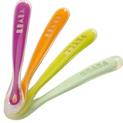 Couverts*Béaba Lot de 4 cuillères 1er repas de Storm