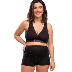 Lingerie|Vêtements*Carriwell Lot de 2 Culotte de Grossesse hospitalière de lux Taille unique de Noir