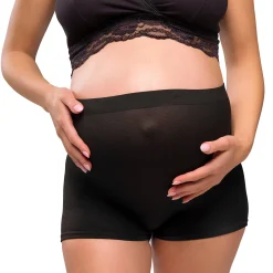 Lingerie|Vêtements*Carriwell Lot de 2 Culotte de Grossesse hospitalière de lux Taille unique de Noir