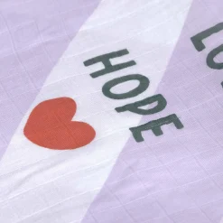 Langes*Lässig Lot de 2 langes d'emmaillotage XL de Lavande