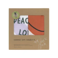 Langes*Lässig Lot de 2 langes d'emmaillotage XL de Lavande