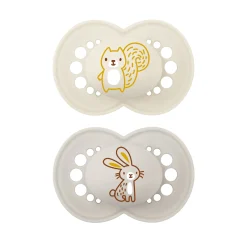 Sucettes*Mam Lot de 2 Sucette Original "Couleurs de la Nature" + Boîte stérilisation 18 mois + de Aléatoire