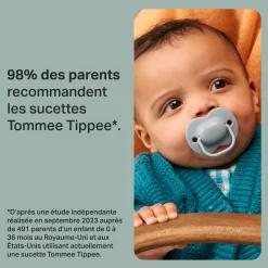 Sucettes*Tommee Tippee Lot de 2 sucettes Classique 0-6 mois de Aléatoire