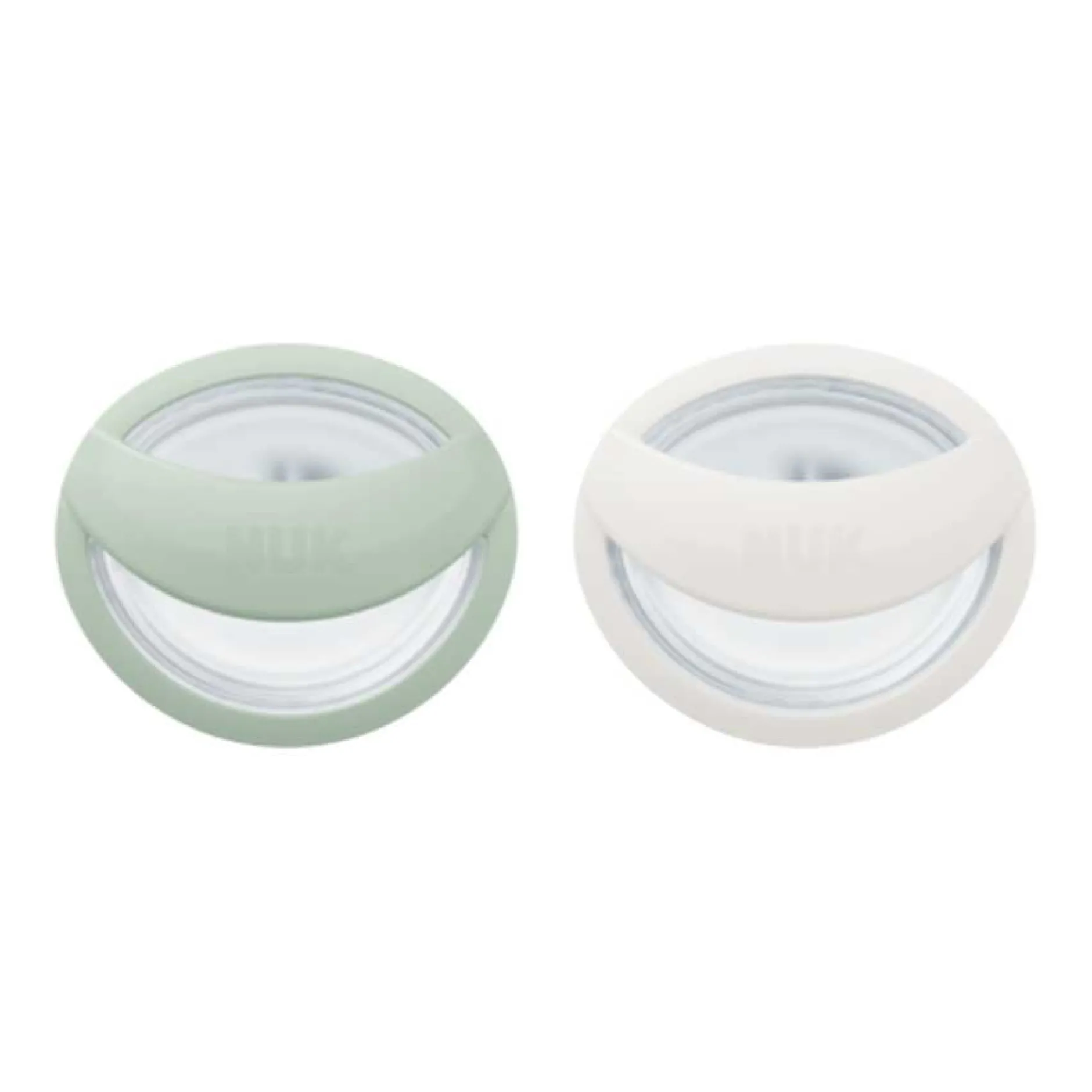 Sucettes*Nuk Lot de 2 Sucettes en silicone Mommy Fell 0-9 mois de Vert/blanc