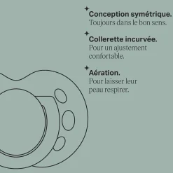 Sucettes*Tommee Tippee Lot de 6 sucettes Fun forme orthodontique symétrique 0-6 mois de