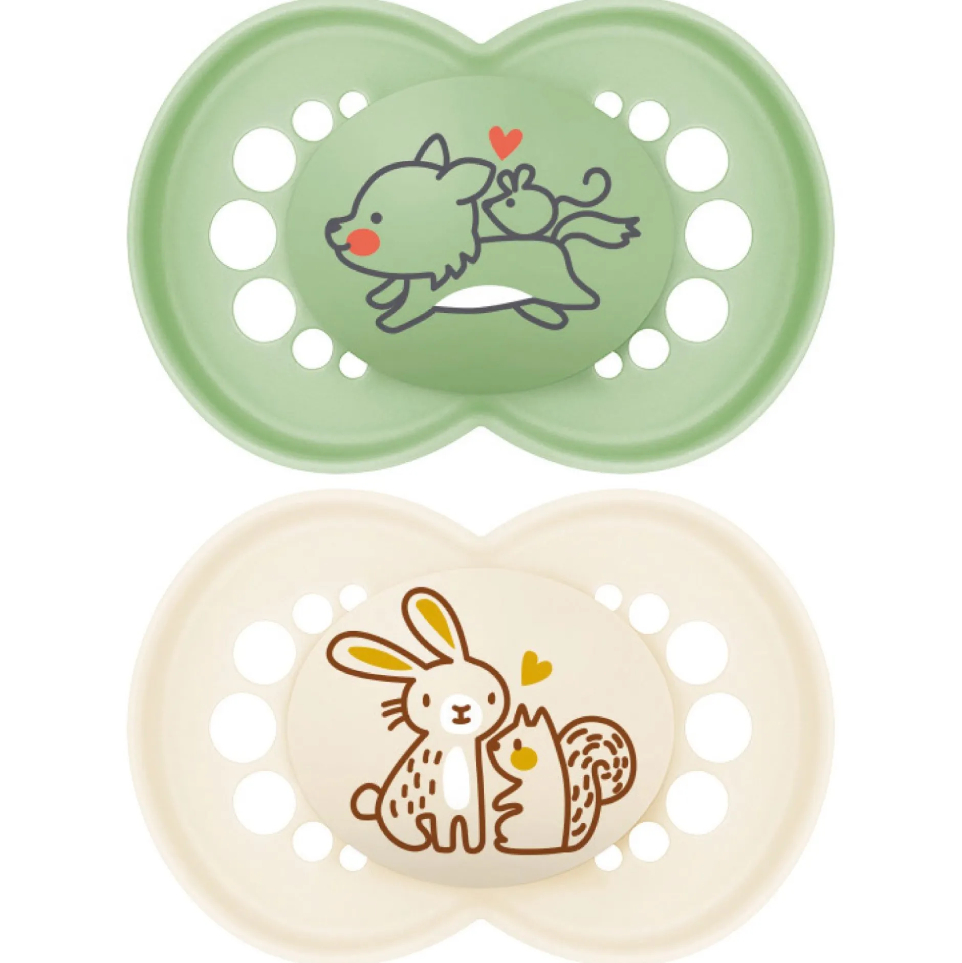 Sucettes*Mam Lot de 2 Sucettes Original 18 mois + de Nature Aléatoire