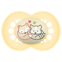 Sucettes*Mam Lot de 2 sucettes Original Nuit Aléatoire 18 mois + de