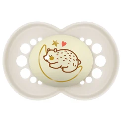 Sucettes*Mam Lot de 2 sucettes Original Nuit Aléatoire 18 mois + de