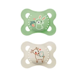 Sucettes*Mam Lot de 2 sucettes Original Nature Aléatoire 2 - 6 mois de