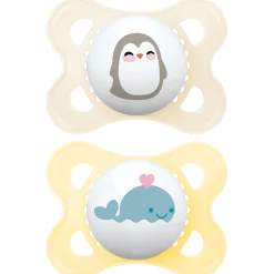 Sucettes*Mam Lot de 2 Sucettes Original Aléatoire 2 - 6 mois de Original Animaux Aléatoire