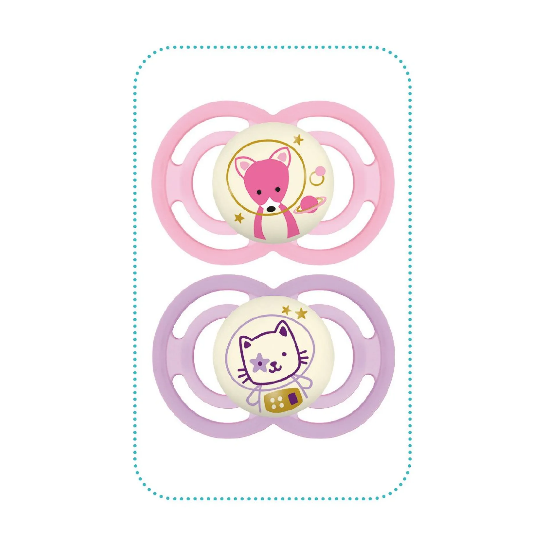 Sucettes*Mam Lot de 2 sucettes Perfect nuit 18m+ de Aléatoire