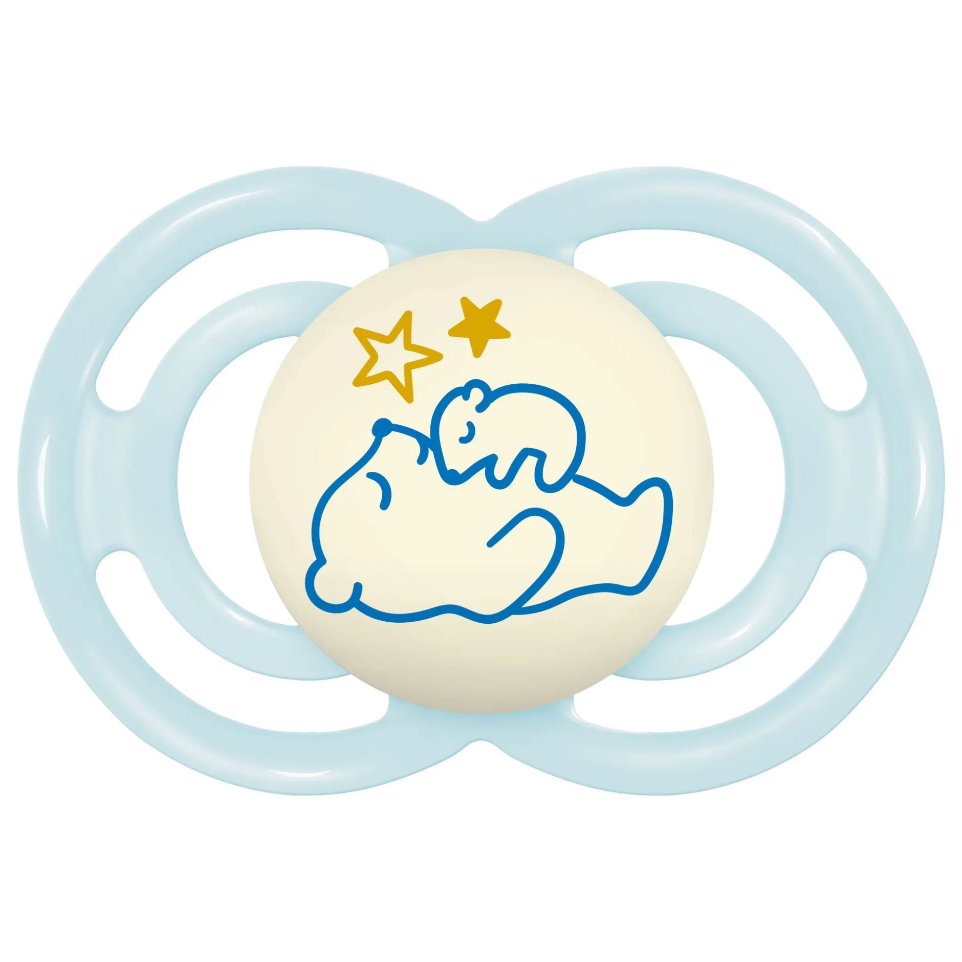 Biberons Pp (Polypropylène)*Mam Lot de 2 sucettes Perfect Nuit 6m+ Aléatoire de Duo Animaux