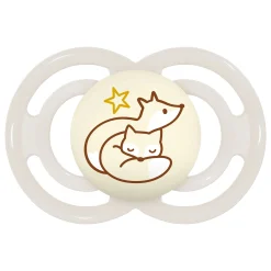 Biberons Pp (Polypropylène)*Mam Lot de 2 sucettes Perfect Nuit 6m+ Aléatoire de Duo Animaux