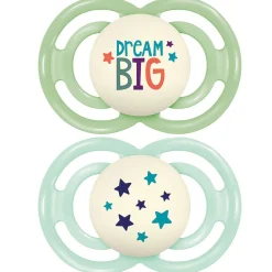 Sucettes*Mam Lot de 2 Sucettes Perfect Nuit 18M+ de Tendance Aléatoire