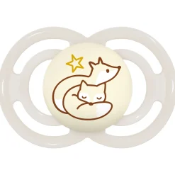 Sucettes*Mam Lot de 2 Sucettes Perfect Nuit 18M+ de Animaux Aléatoire