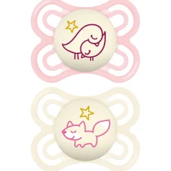 Sucettes*Mam Lot de 2 Sucettes Perfect Nuit 2-6M de Aléatoire