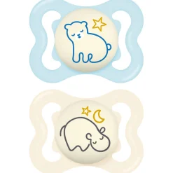 Sucettes*Mam Lot de 2 Sucettes Supreme Nuit 2-6M de Aléatoire