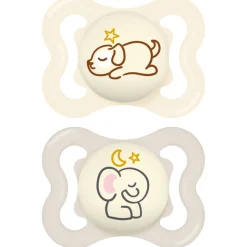 Sucettes*Mam Lot de 2 Sucettes Supreme Nuit 2-6M de Aléatoire
