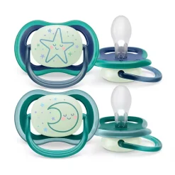 Sucettes*Philips AVENT Lot de 2 sucettes Ultra Air Nuit Aléatoire 6 - 18 mois de
