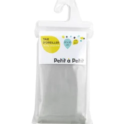 Parures De Lit|Couettes Et Oreillers*Petit à petit Lot de 2 taies d'oreiller 40 x 60 cm de Gris / Blanc