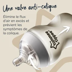 Tétines*Tommee Tippee Lot de 2 tétines 6m+ Liquide Epais de Transparent