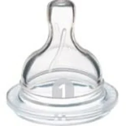 Tétines*Philips AVENT Lot de 2 tétines silicone Classic 1 trou débit nouveau-né de Transparent