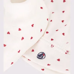 Bonnets, Moufles, Chaussons|Vêtements Naissance*Petit Bateau Lot de bonnet et chaussons en coton de Cœurs