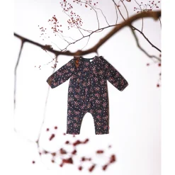 Combinaisons, Salopettes*P'tit bisou Lovely Capucine Combilongue en twill 1 mois de Print Capucine