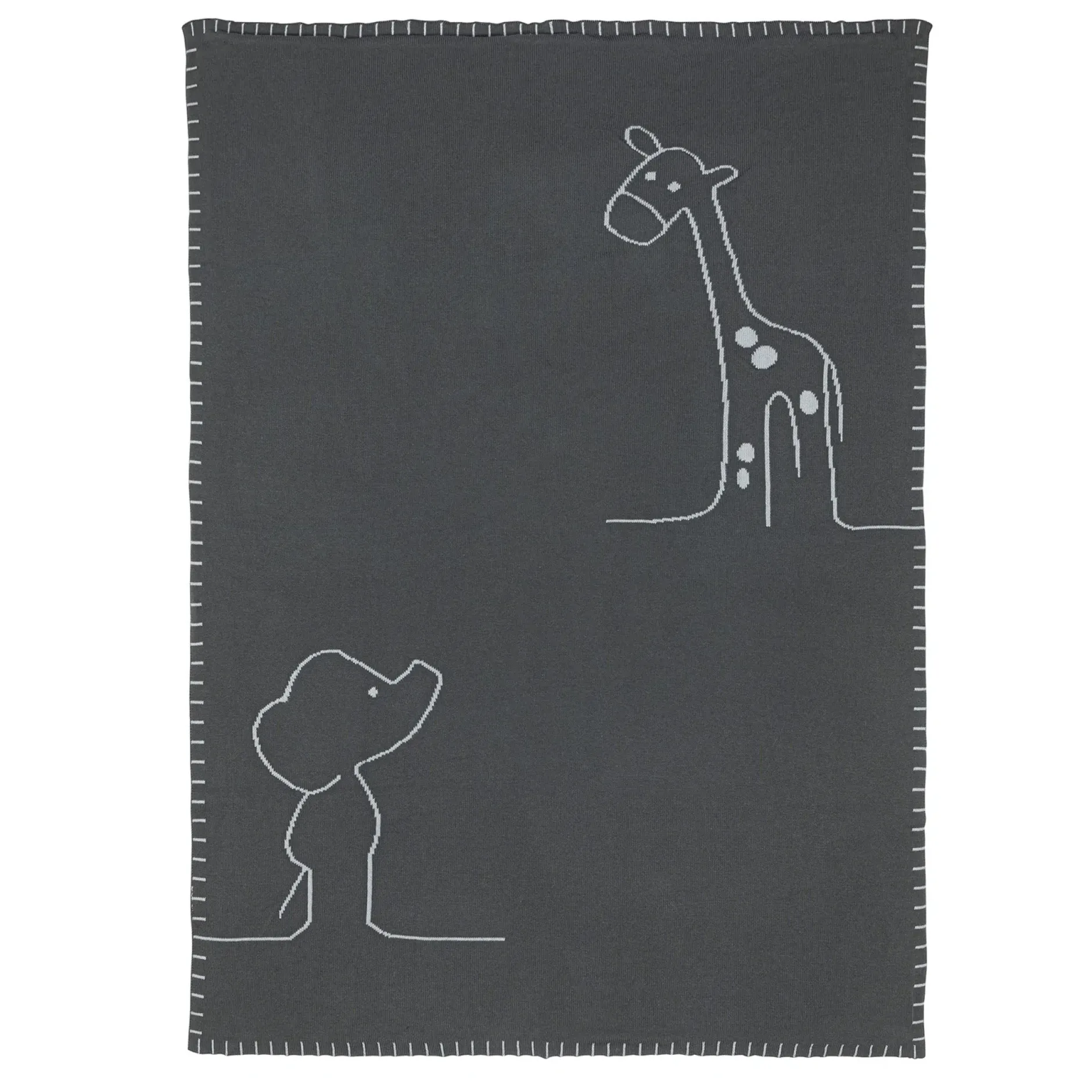 Couvertures*Nattou Luna & Axel Couverture Bébé 75 x 100 cm de Vert foncé