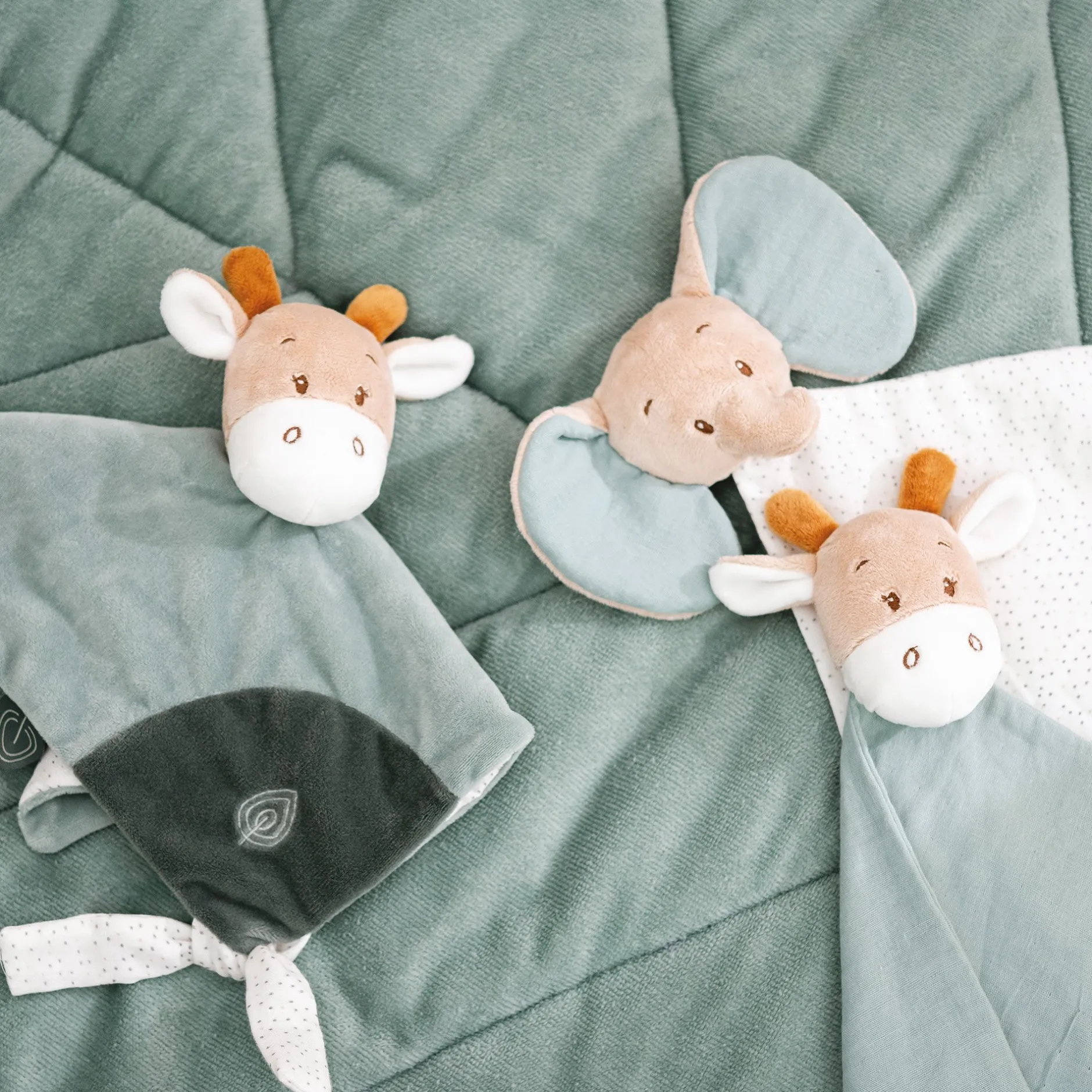 Doudous*Nattou & Axel Doudou en mousseline de Luna