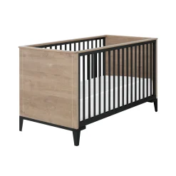 Lits 70X140 Évolutifs*Galipette Marcel lit évolutif 70x140 de Chêne blond/Noir