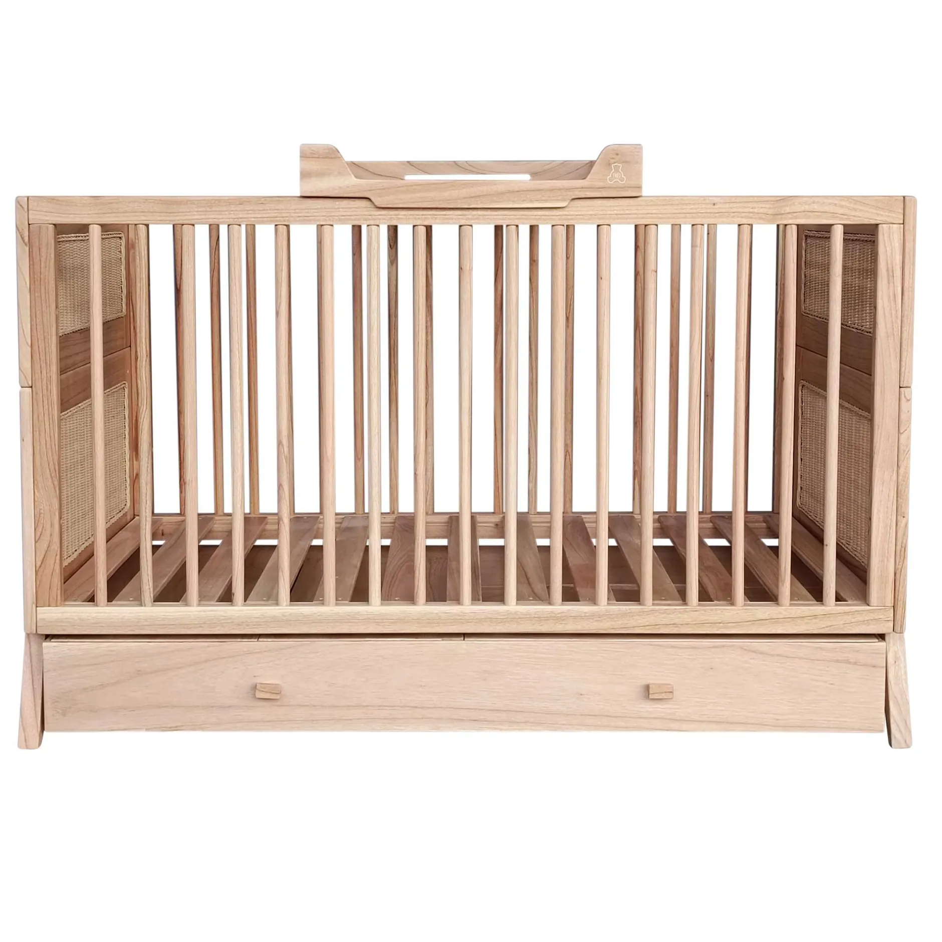 Lits 70X140 Évolutifs*Théo Marelia Lit évolutif 70 x 140 cm de Bois Naturel