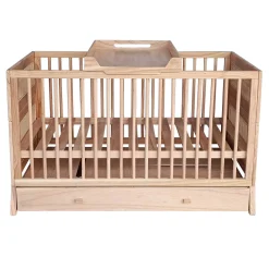 Lits 70X140 Évolutifs*Théo Marelia Lit évolutif 70 x 140 cm de Bois Naturel