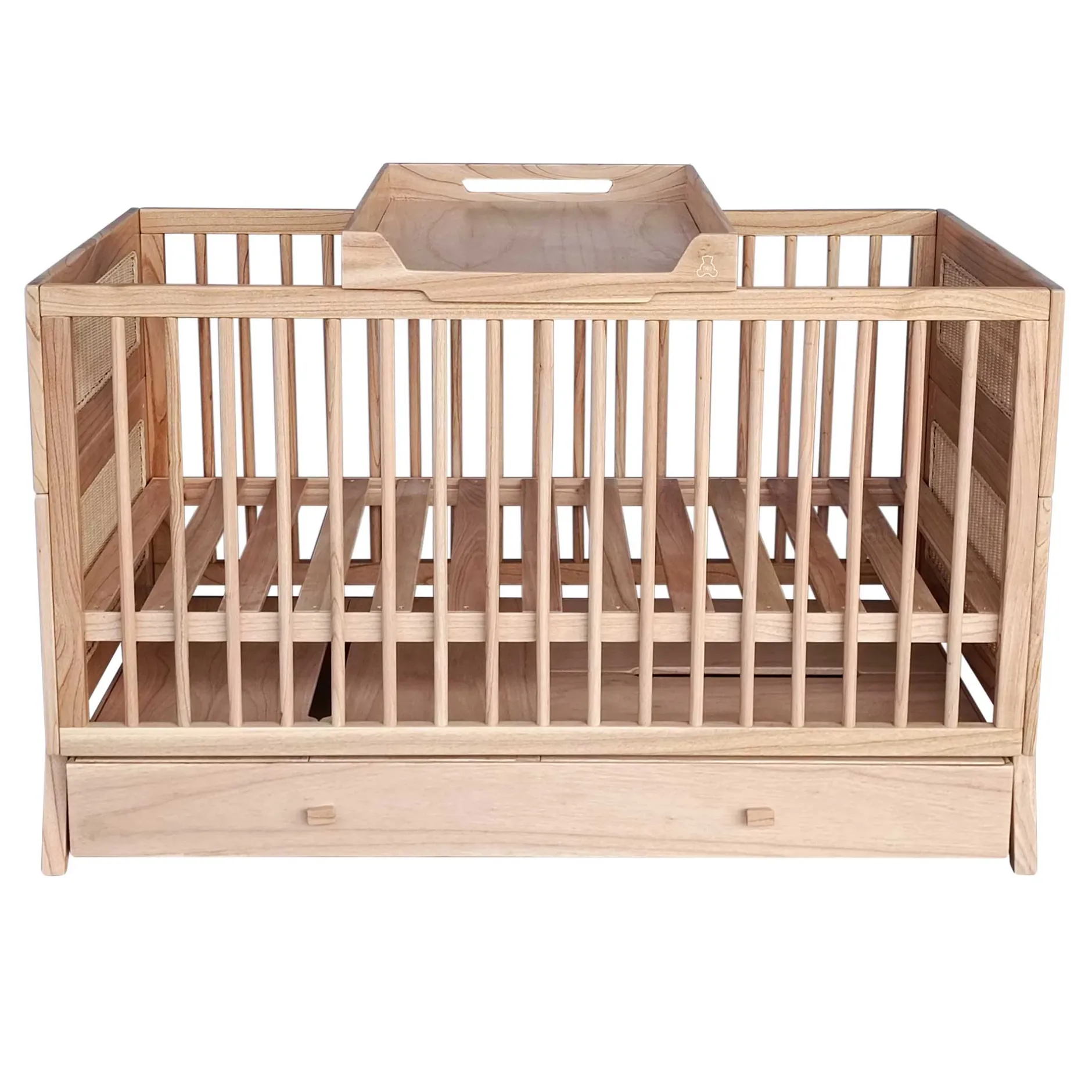 Lits 70X140 Évolutifs*Théo Marelia Lit évolutif 70 x 140 cm de Bois Naturel