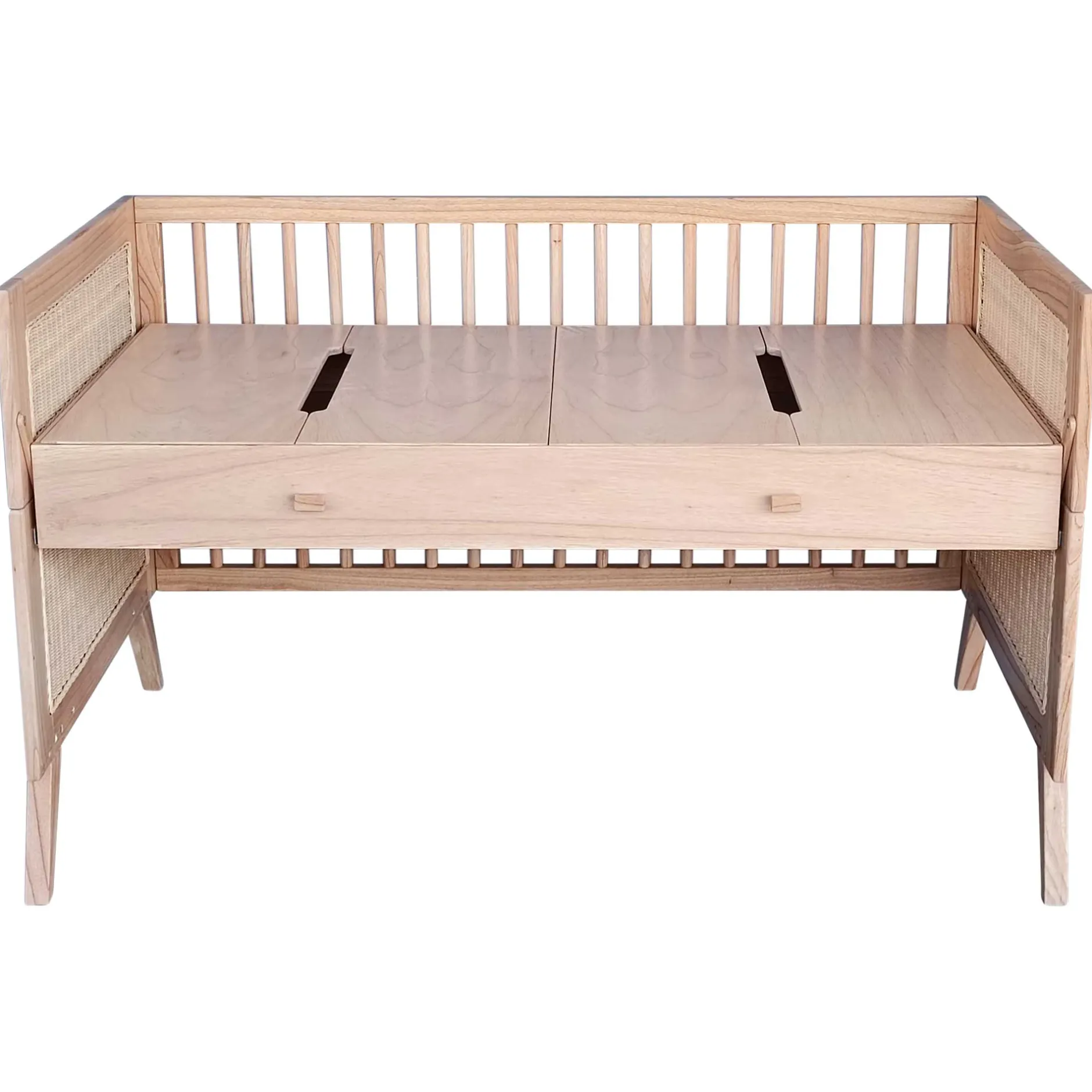 Lits 70X140 Évolutifs*Théo Marelia Lit évolutif 70 x 140 cm de Bois Naturel