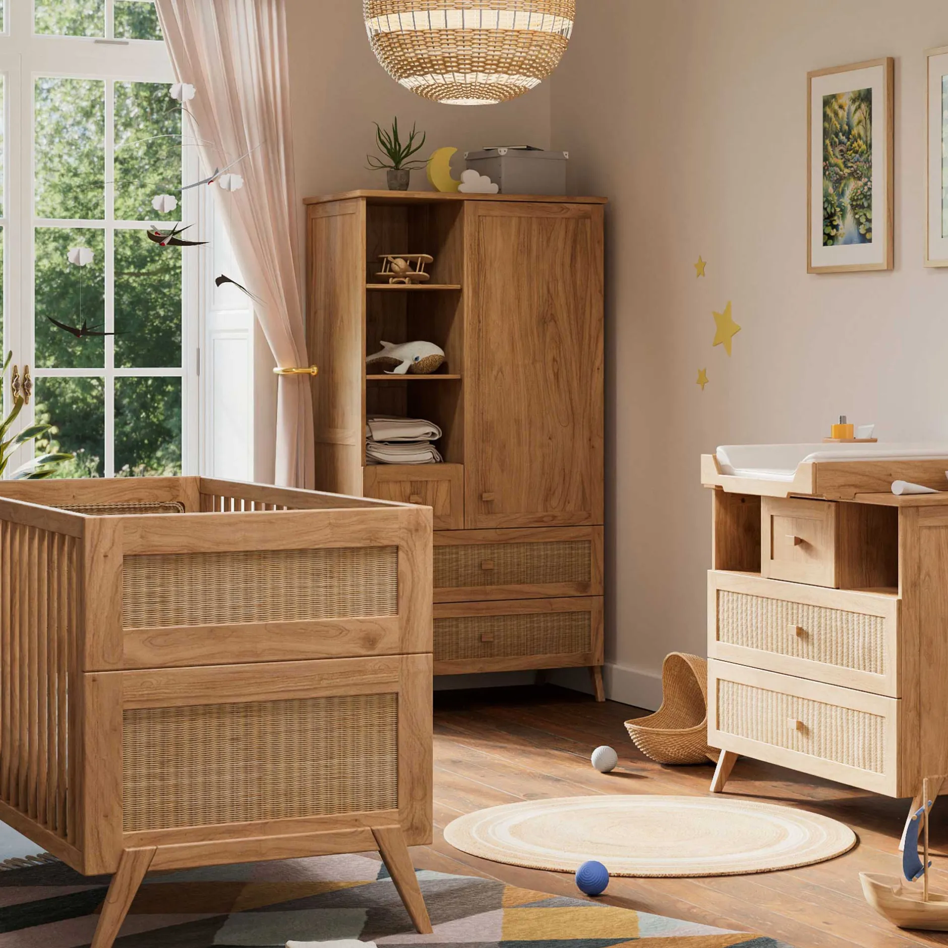 Lits 70X140 Évolutifs*Théo Marelia Lit évolutif 70 x 140 cm de Bois Naturel