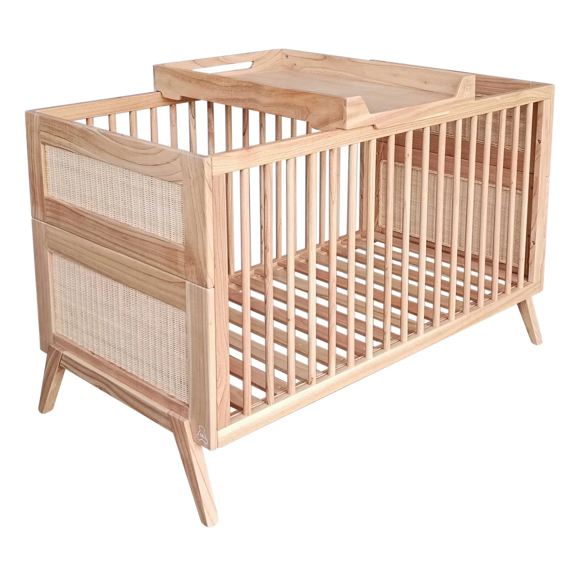 Lits 70X140 Évolutifs*Théo Marelia Lit évolutif 70 x 140 cm de Bois Naturel