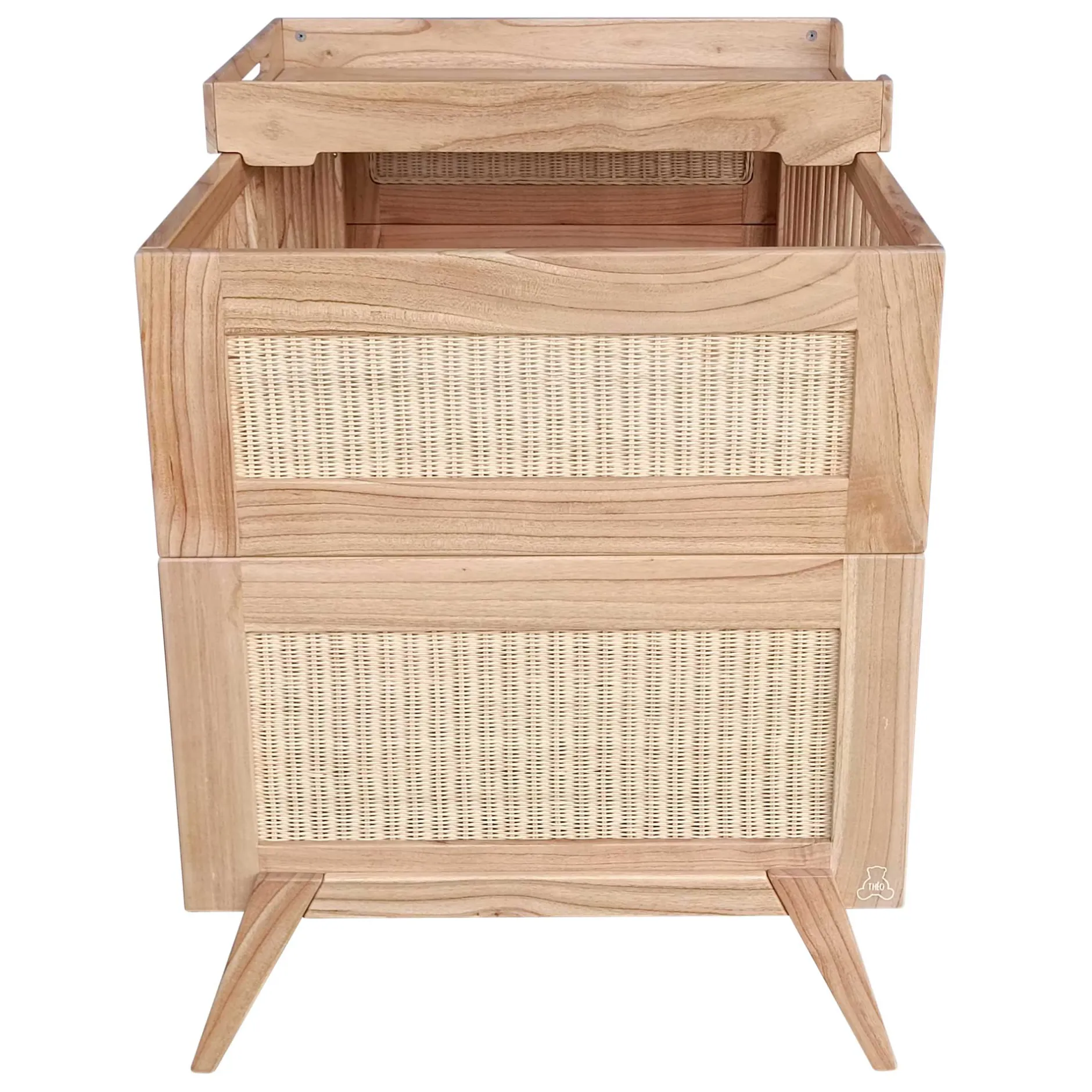 Lits 70X140 Évolutifs*Théo Marelia Lit évolutif 70 x 140 cm de Bois Naturel