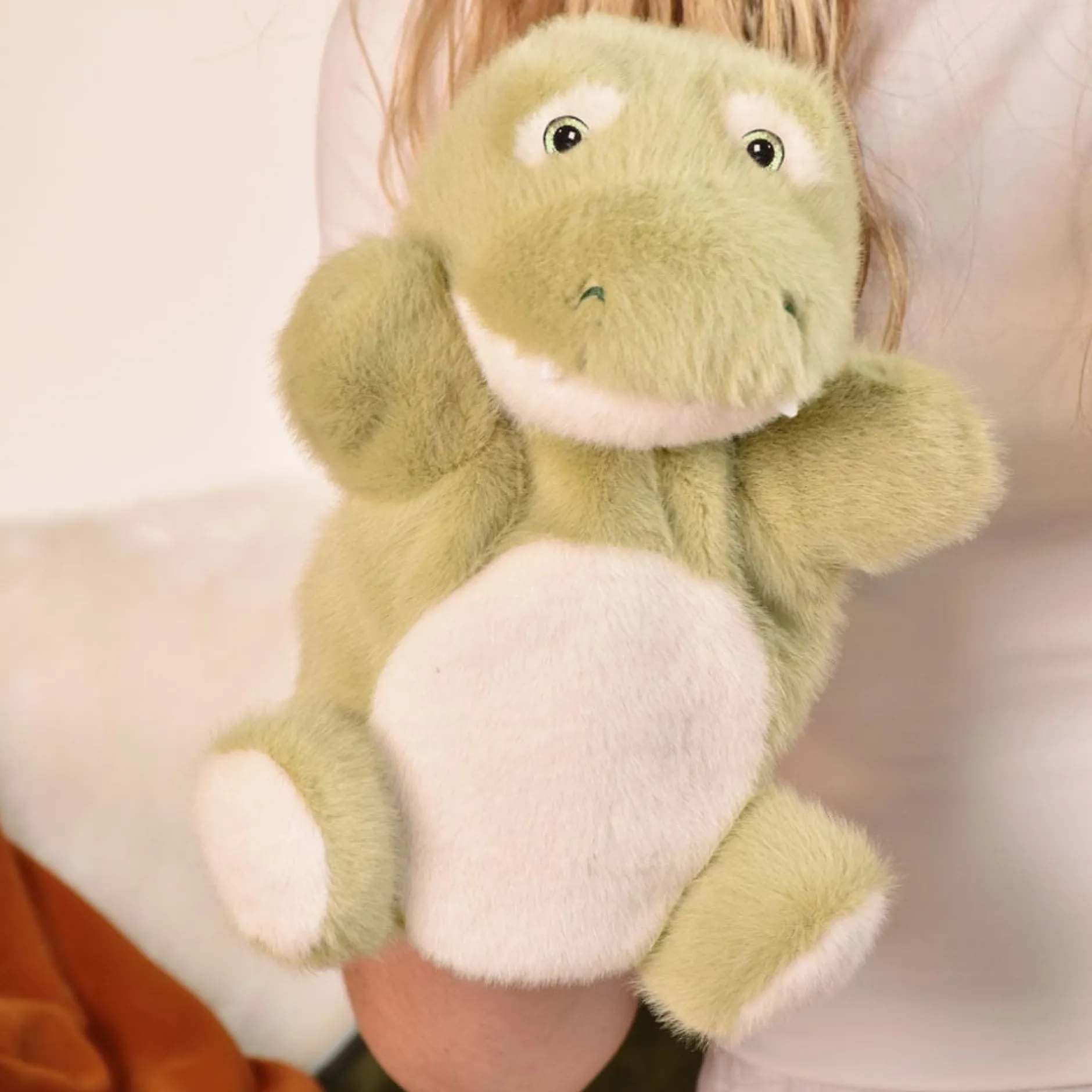 Peluches Marionnettes*Histoire d'ours Marionnette Crocodile 24 cm de Vert