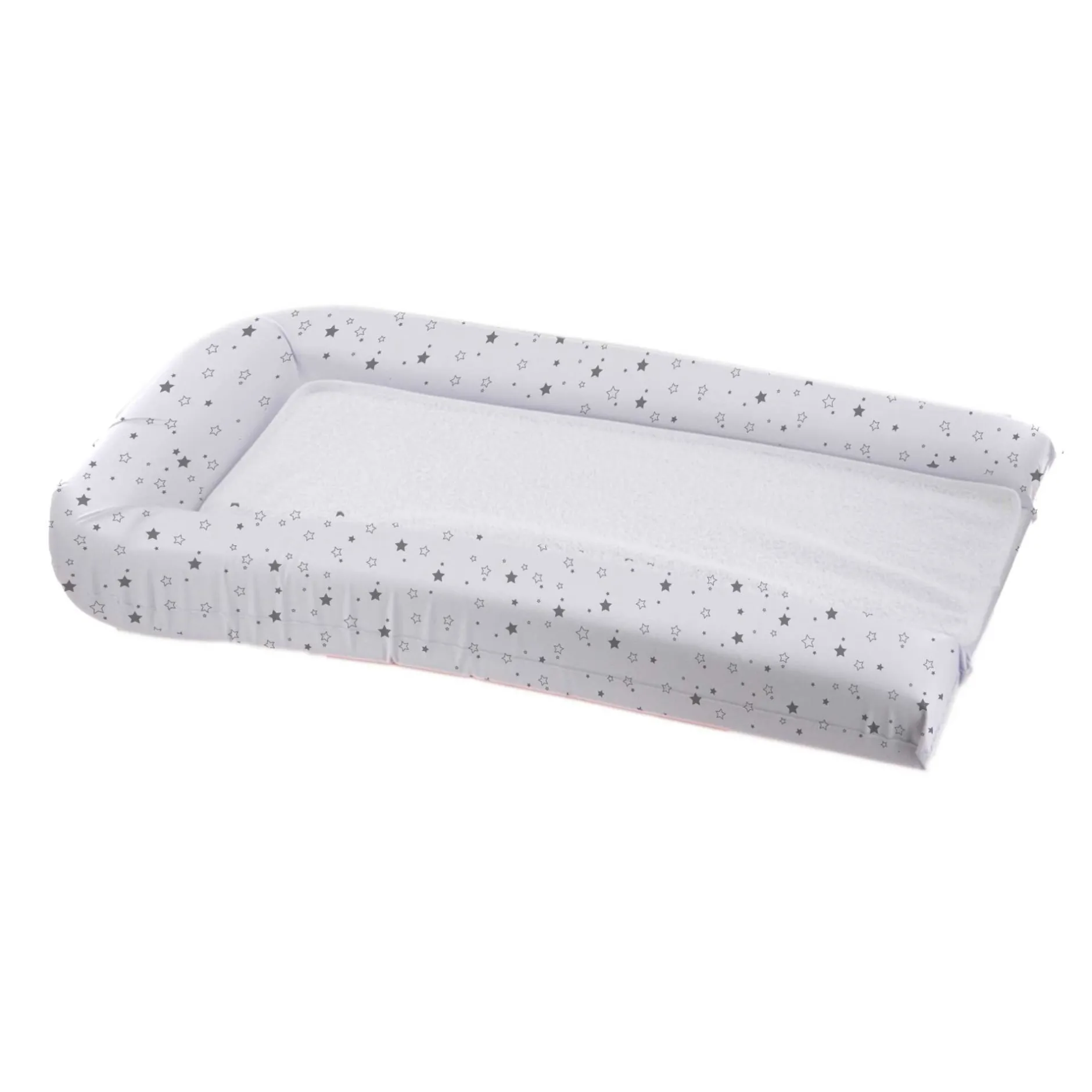 Matelas À Langer*Domiva Matelas à langer PVC + 2 éponges amovibles de Blanc imprimé étoile