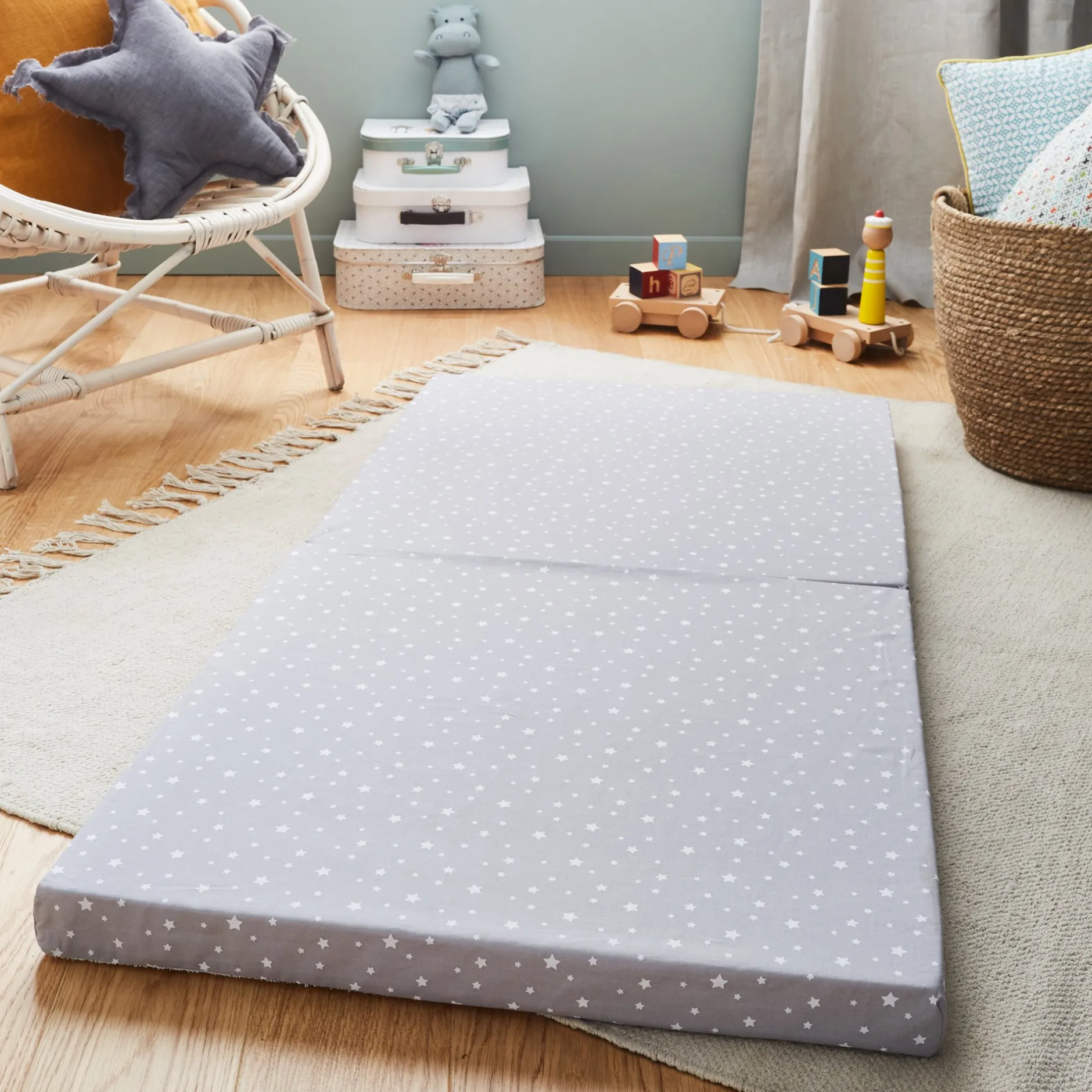 Matelas De Voyage|Tout Pour Vos Trajets*P'tit lit Matelas de voyage imprimé 60 x 120 cm de Etoile