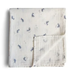 Langes*mushie Maxi lange mousseline en coton bio de Whales