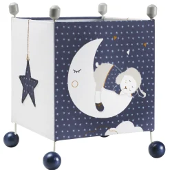 Lampes*Sauthon Baby's Sweet Home Merlin lampe chevet de Bleu Blanc