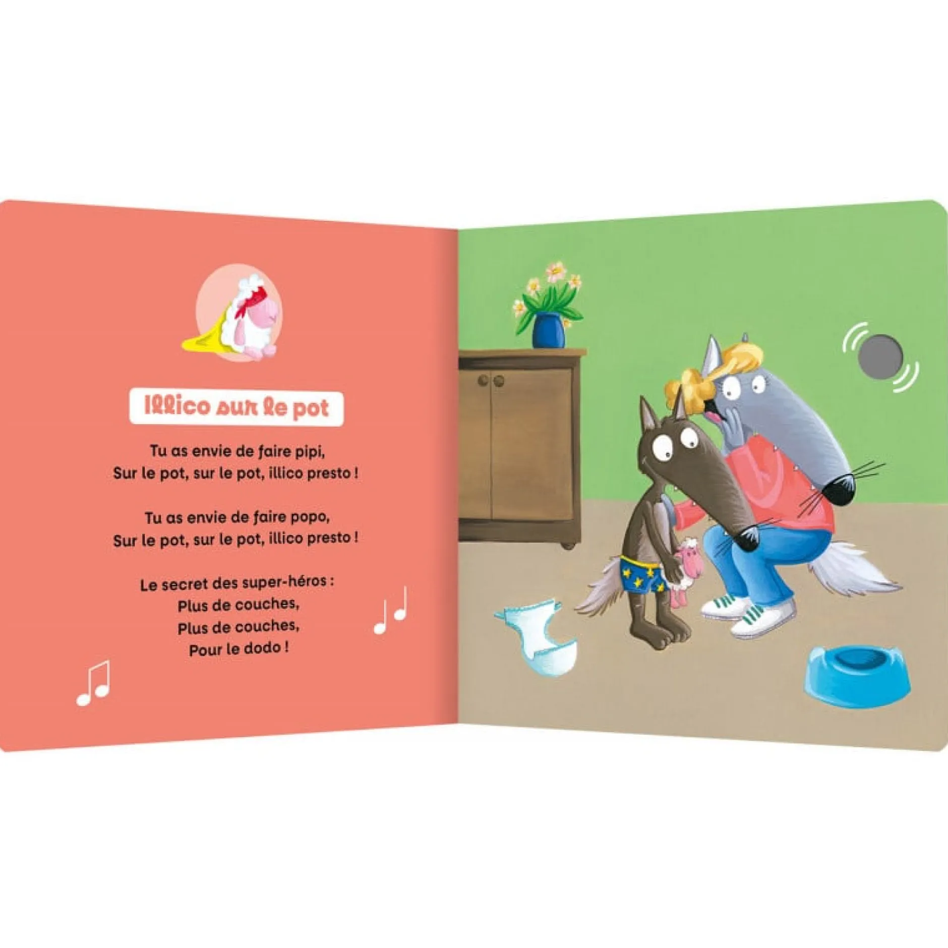 Livres*AUZOU Mes Comptines pour bien grandir avec P'tit Loup de