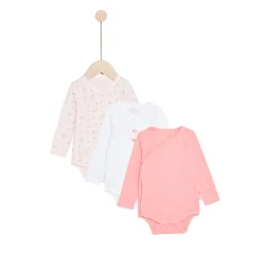 Vêtements Naissance*P'tit bisou Mes Essentiels Lot 3 Bodies de Imprimé Lovely