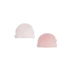 Bonnets, Moufles, Chaussons|Vêtements Naissance*P'tit bisou Mes Essentiels Lot 2 Bonnets de Rose